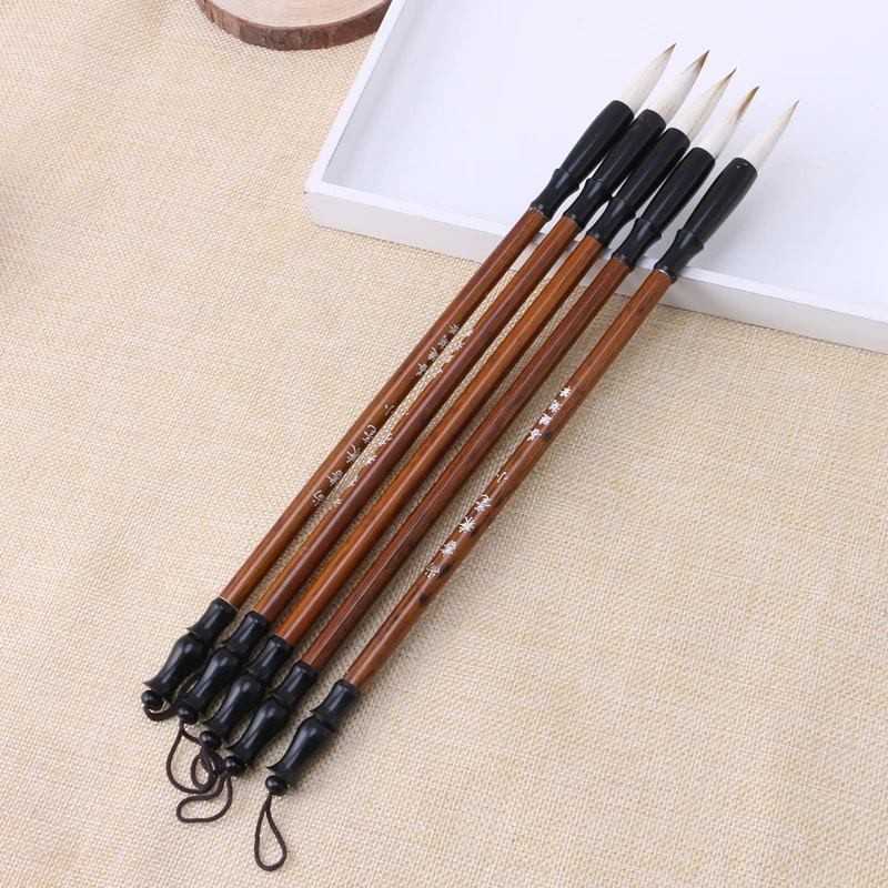 Кисти для китайской каллиграфии волк кисть письма овца с деревянной ручкой 1 шт. |