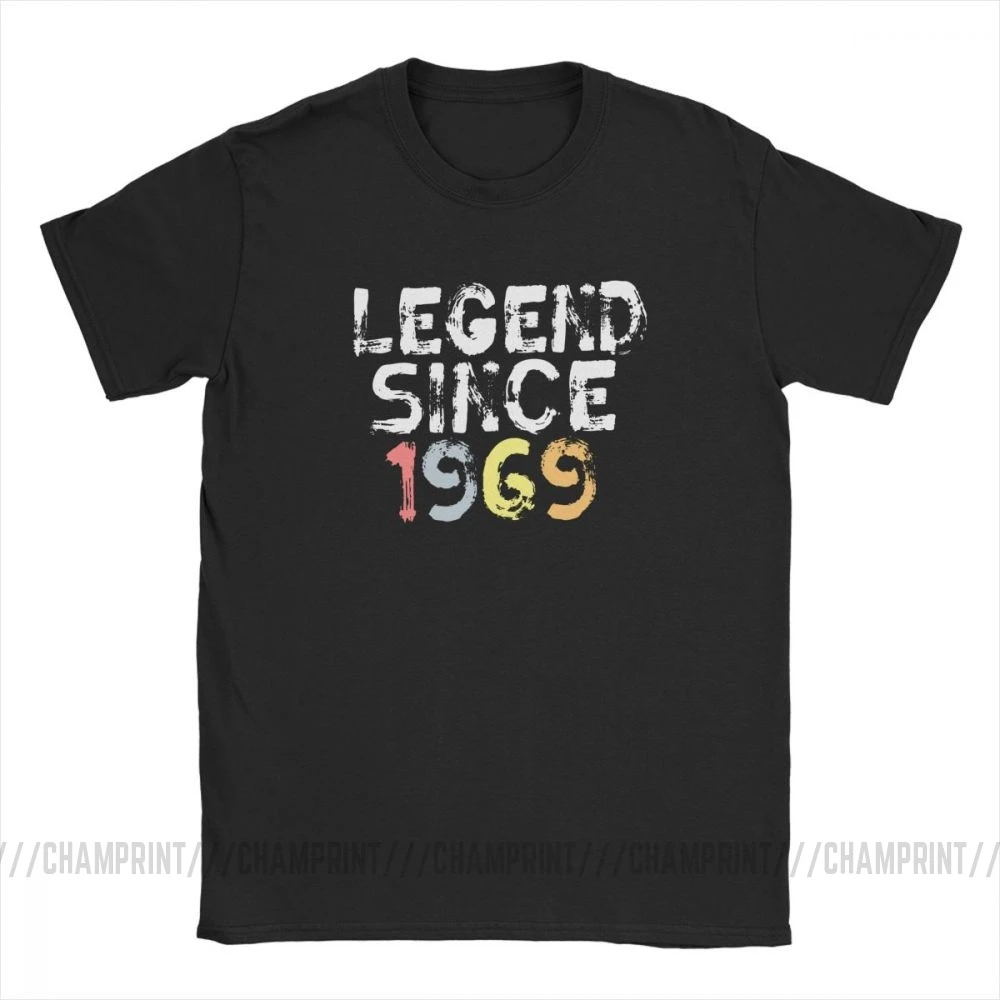 Legend/с 1969 года 50 лет подарок на день рождения Мужская футболка хлопковая Футболка