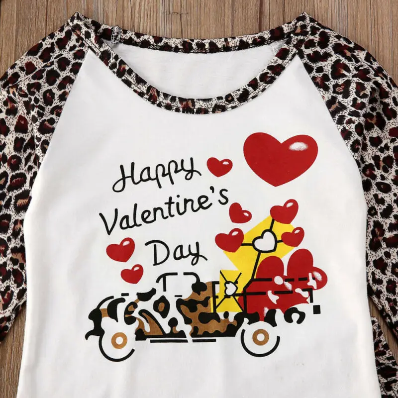 Коллекция 2020 года одежда для маленьких девочек на День святого Валентина новая