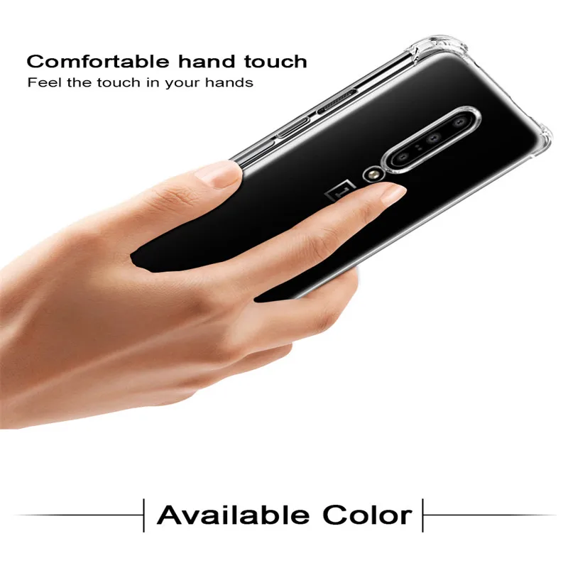 For Oneplus 9 8 7 7t Pro 8T 9R Nord N10 N100 Z 6 5 3 6T 5T Case Air Cushion TPU Soft Silicone Clear Shockproof Cover