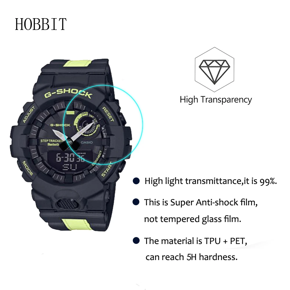 Взрывозащищенная пленка для экрана Casio 3 упаковки защитная с защитой от пузырьков