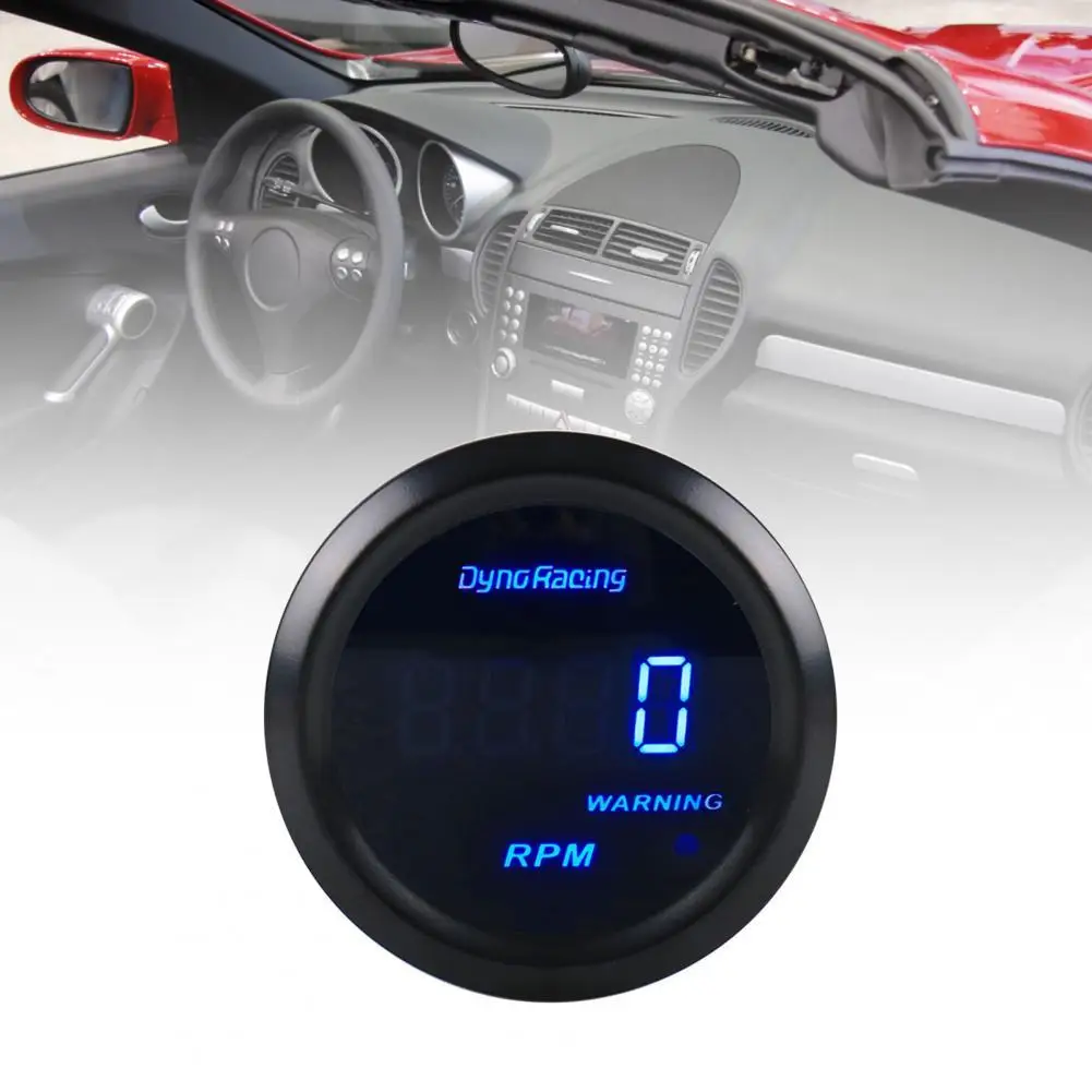 

35% Hot Sales!!! Tachometer 0-9000rpm 12V ABS Racing Instrument Automobile Speed Meter for 12V 4/6/8 Cylinders Gasoline Vehicles