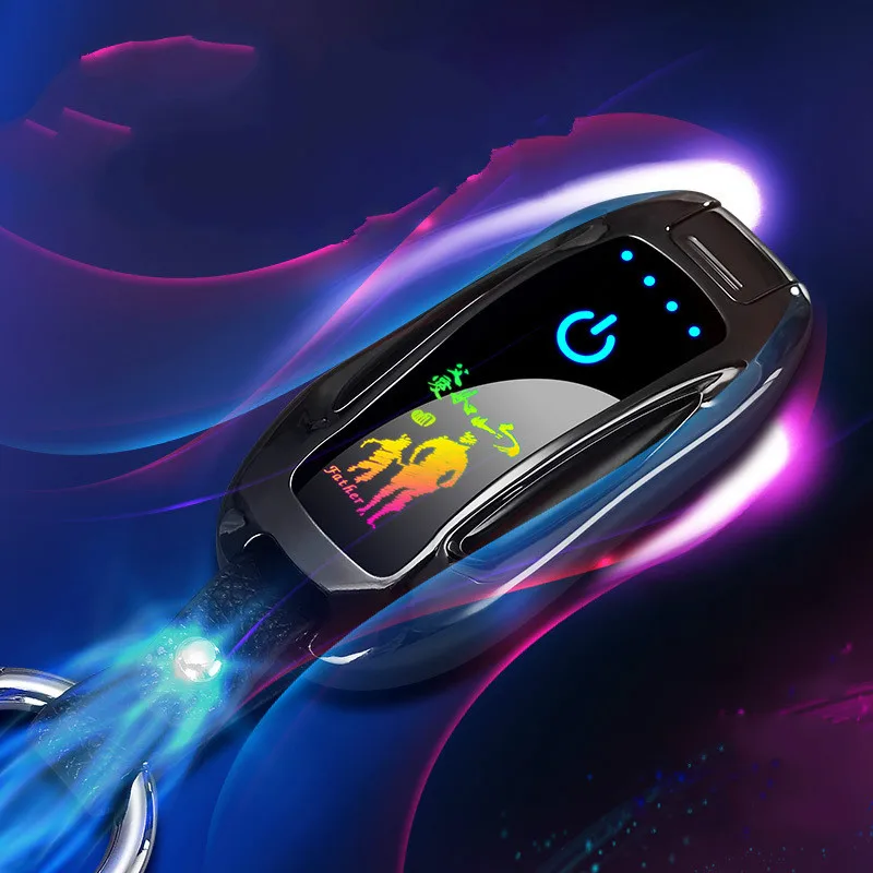 Новая модель автомобильного ключа двухимпульсно-дуговая зажигалка с сенсорным