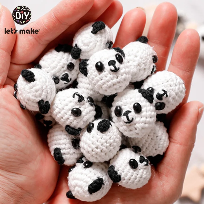1 шт. детские вязаные бусины кролик панда Грызунок грызунок сделай сам цепочка