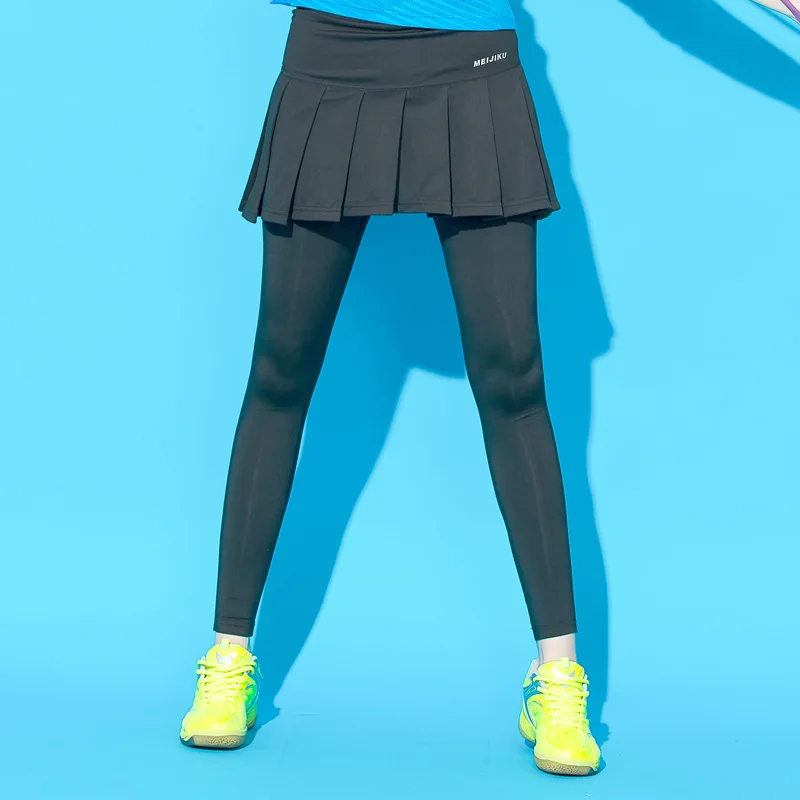 Осенне зимние спортивные короткие штаны Skort из двух частей юбка для бадминтона