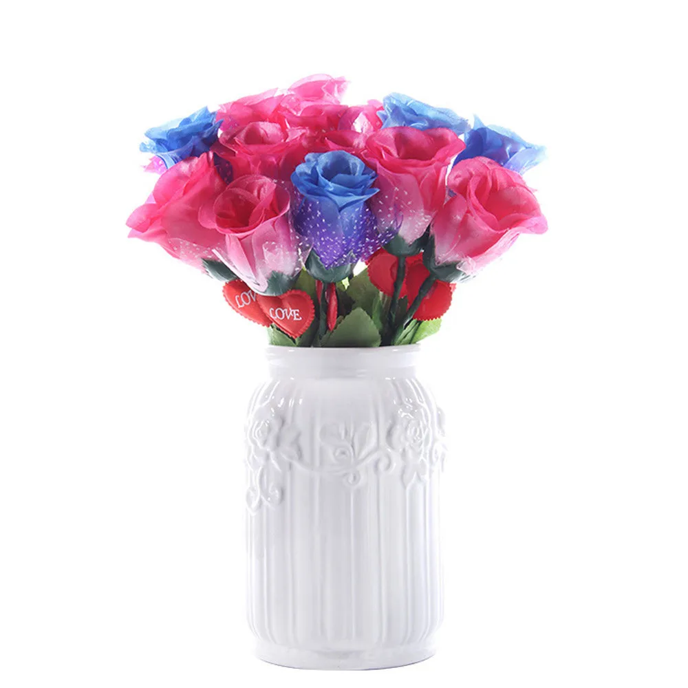 1 шт. светодиодный светильник с имитацией романтической розы ночник подарки