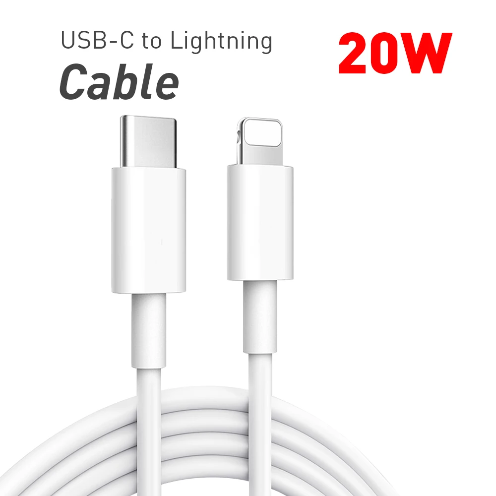 For Apple iphone 13 20W Fast Charger For iPhone 13 12 11 Pro Max Mini SE3 X XS Quick Charger USB C To Type C Fast Charge Cable