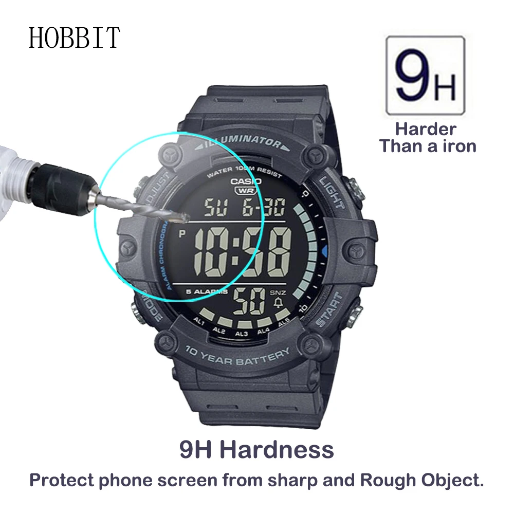 Прозрачное защитное стекло 9H для Casio STANDARD MDV-107 MDV107 AE-1500WH AE1500WH 2 шт. | Электроника