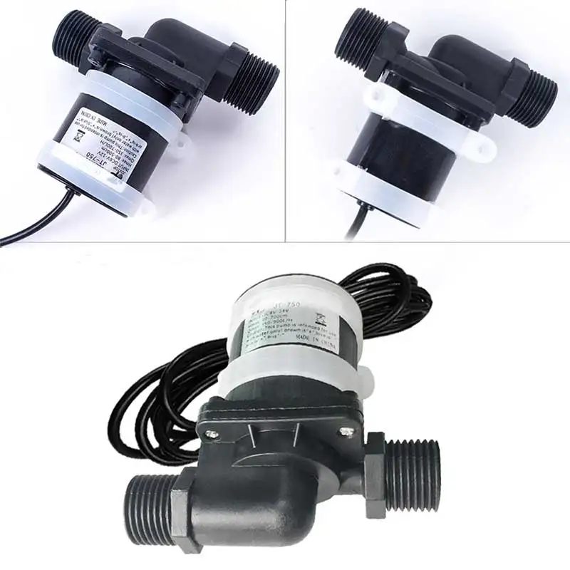 

Waterproof Brushless Solar Motor Water Pump DC12V 24V Solar Water Heater Mute Water Pump Shower Booster Pump IP68