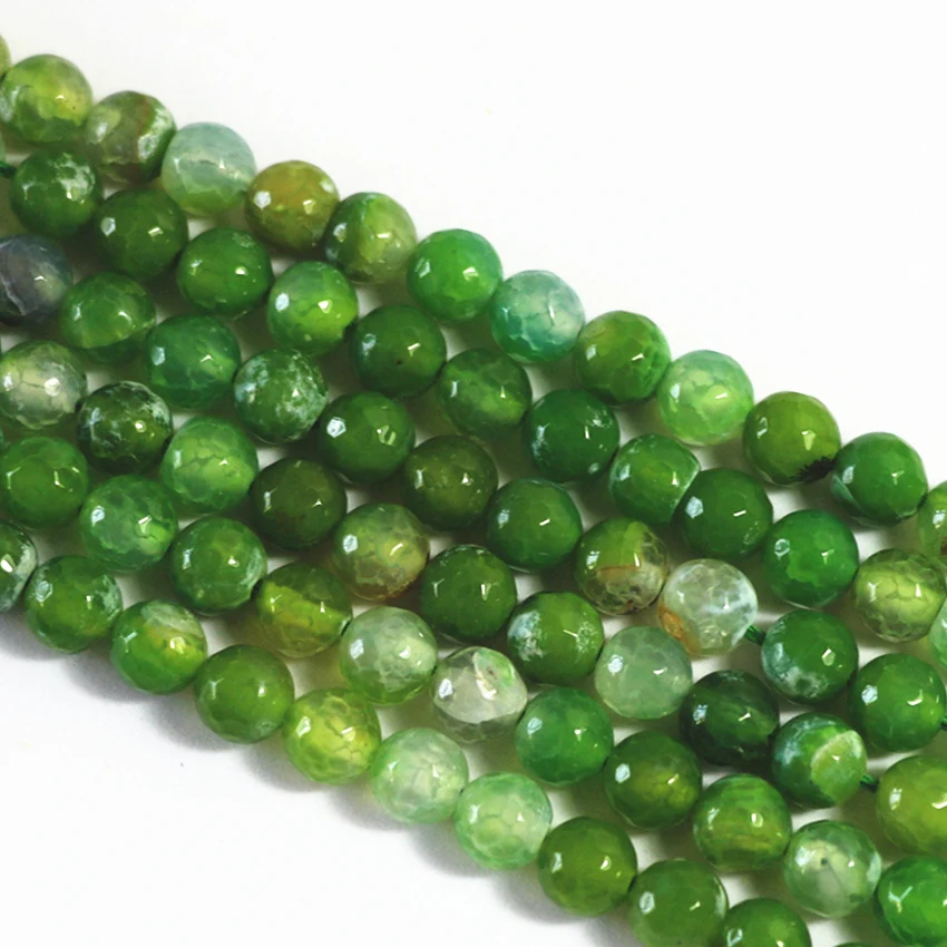 Натуральный камень зеленый желтый попкорн Агат карнеол граненый Оникс Круглые