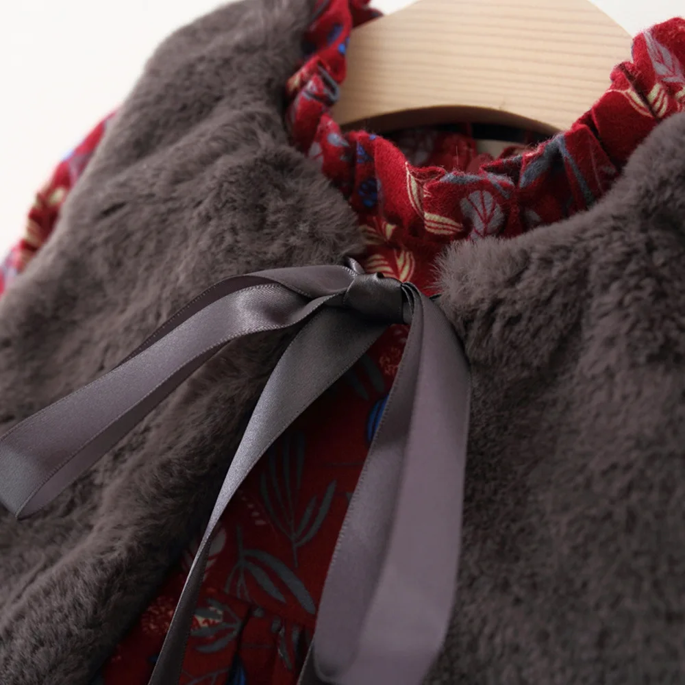 Комплекты из двух предметов в Корейском стиле для девочек платья маленьких