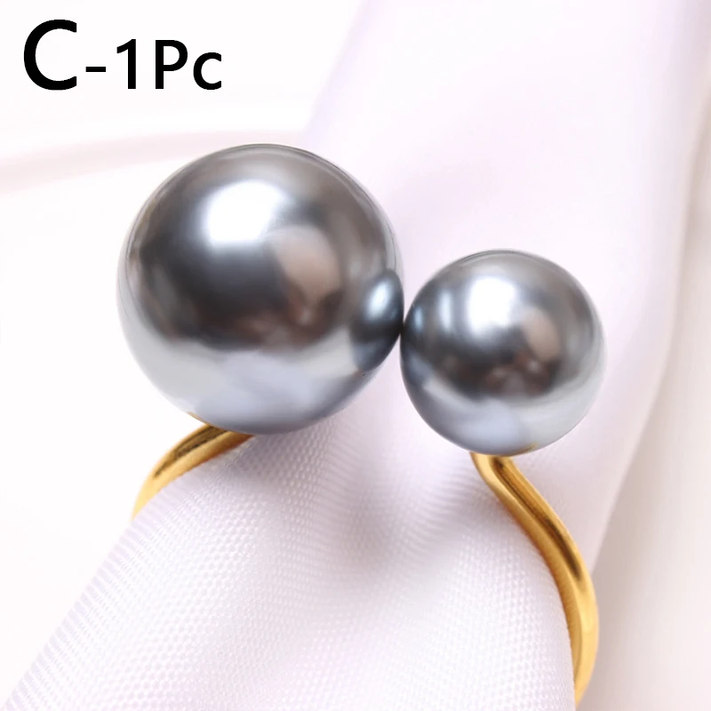 Жемчужные кольца для салфеток держатель свадьбы гостиничного стола