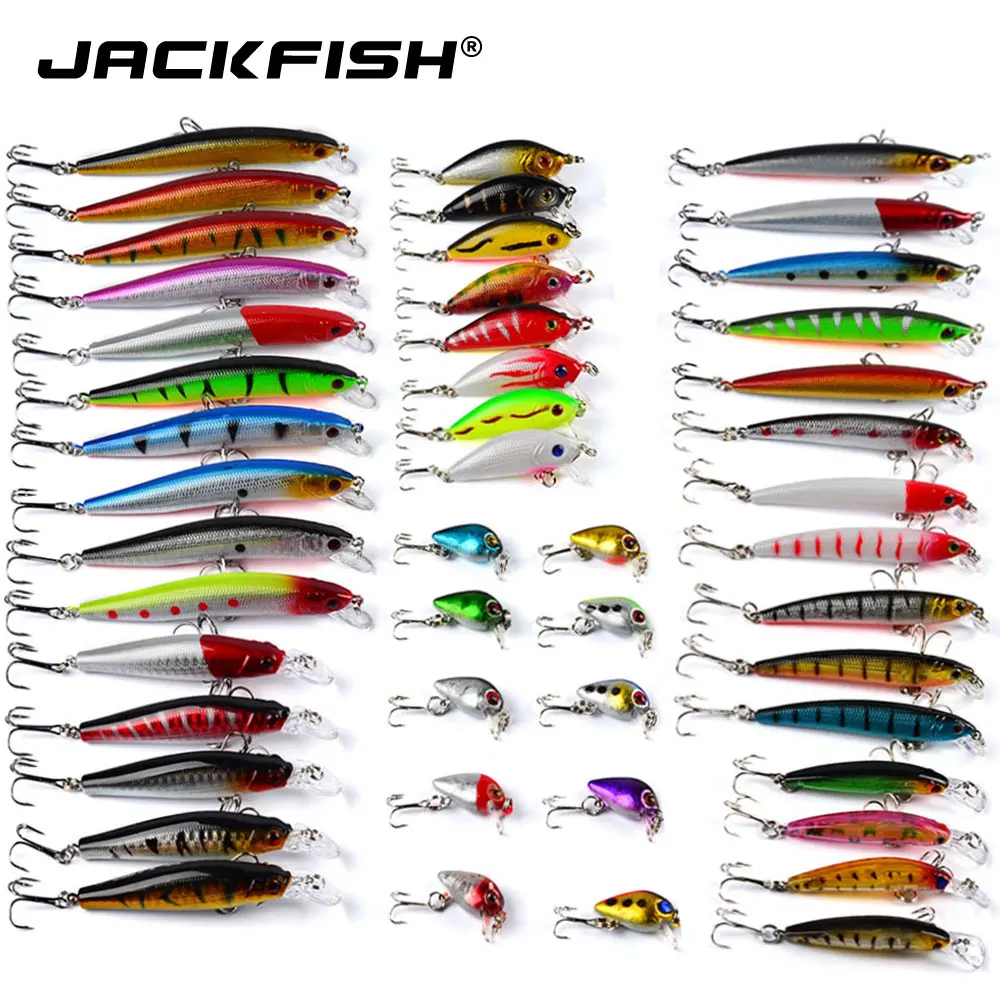 JACKFISH воблеры для рыбалки рыболовная приманка набор гольян искусственная ловли