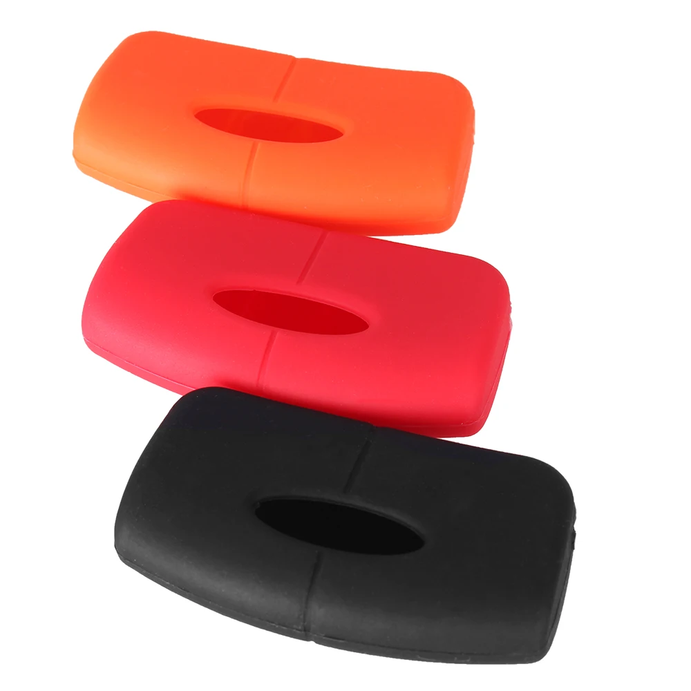 

KEYYOU Silicone Car Key Cover for Ford Fiesta Focus Focus C-Max Galaxy Kuga Mondeo MK4 S-Max Fob Smart Remote Key Case Cover