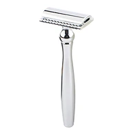 haward mens double edge classic manual safety razor stainless steel metal women hair removal shaver 10 shaving blades