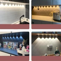 LED Under Cabinet Light USB Recharge Hand Sweep Spotlight Motion Sensor Bedroom Lamp Closet Kitchen AUTO Sensing Night Lights