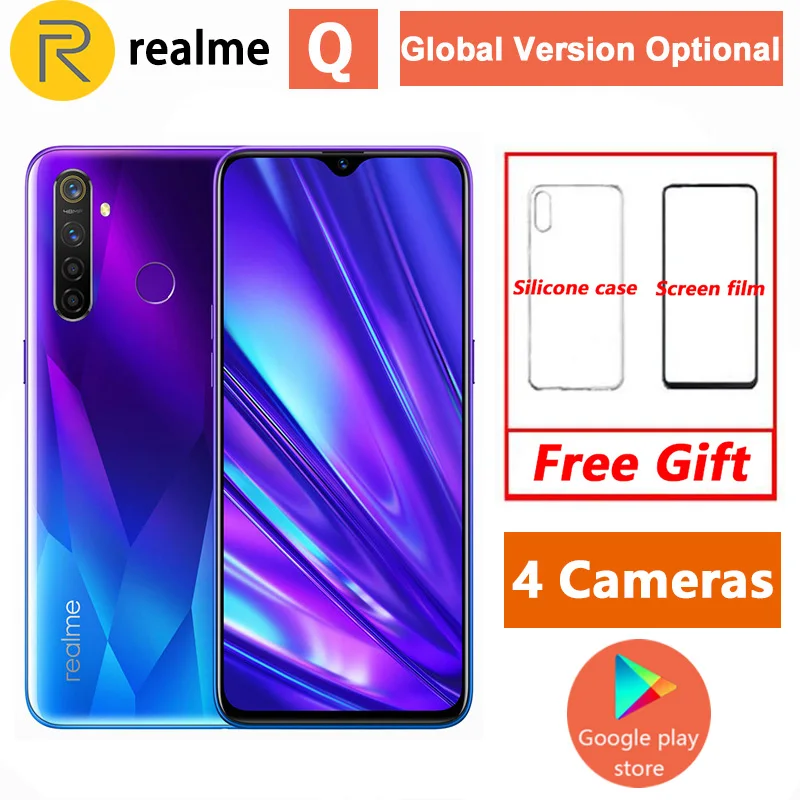 Оригинал Realme Q Global NOT 5 Pro глобальная версия смартфона 6 3 ''Восьмиядерный