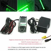focusable 520nm 1w green laser dot module engraving and cutting ttl 12v adapter