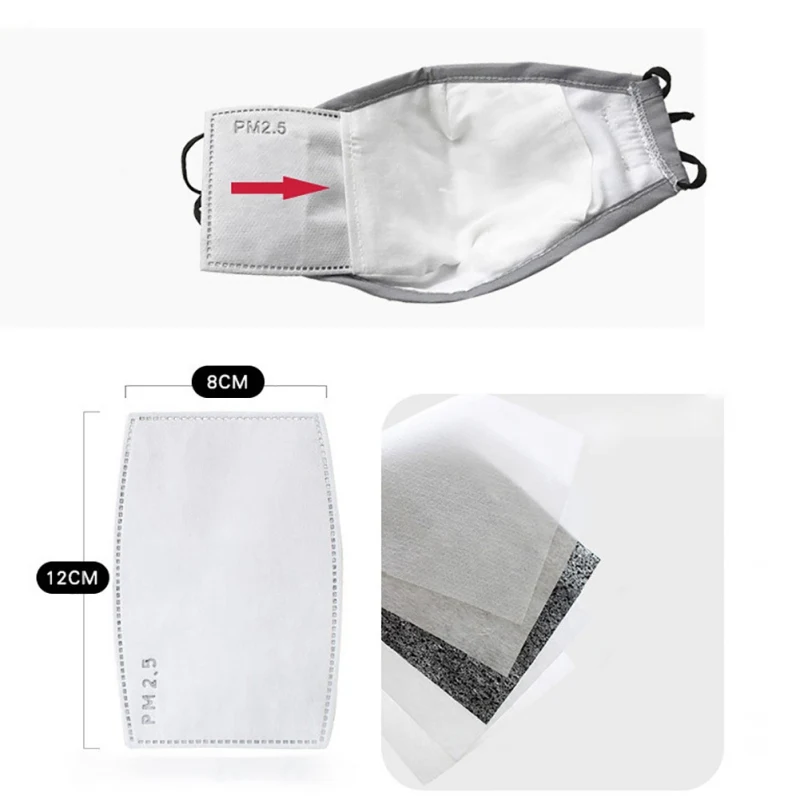 

Cotton Face Mask With Breathing Valve Anti-dust PM 2.5 Dust-proof Mask With Activated Carbon Filter for Riding Motorcycle