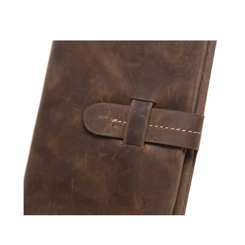 

Leather Wallet Multi-card Practical Wallet European and American High-quality Handmade Crazy Horse Leather Wallet Men Wallets