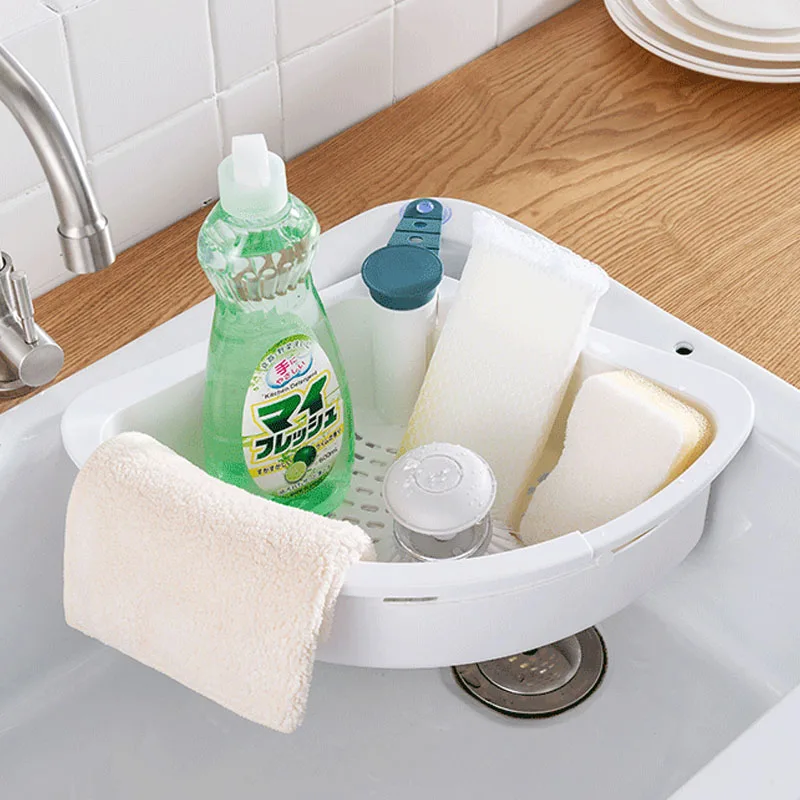 

Sink Rack Foldable Kitchen Drain Basket Dish Rack Multifunctional Sink Organizer Kitchen Accessories Gadgets