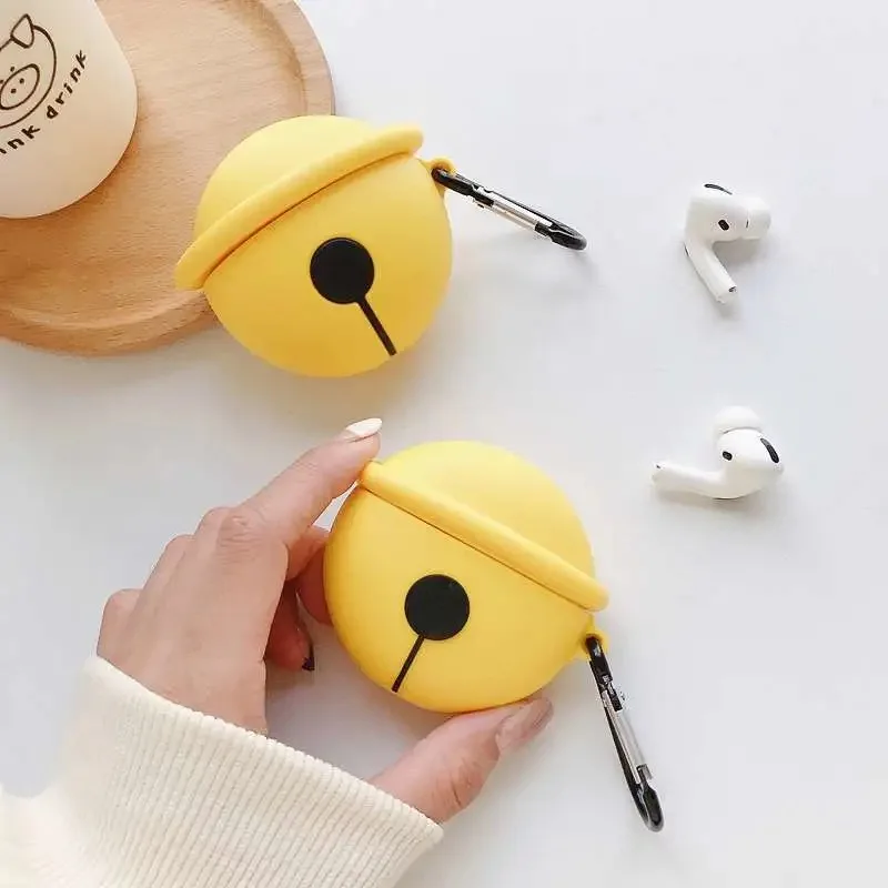 

Силиконовый чехол для беспроводных наушников Airpods 1/2/3, с 3d-колокольчиками