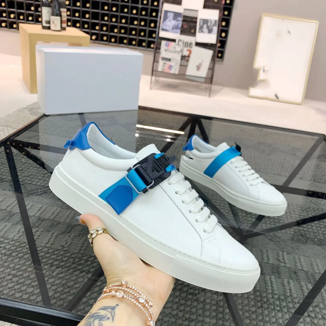 

2021 New Men's Paris luxury Genuine Leather Lace-up sports shoes running shoes fashion sneakers summer Flat shoes