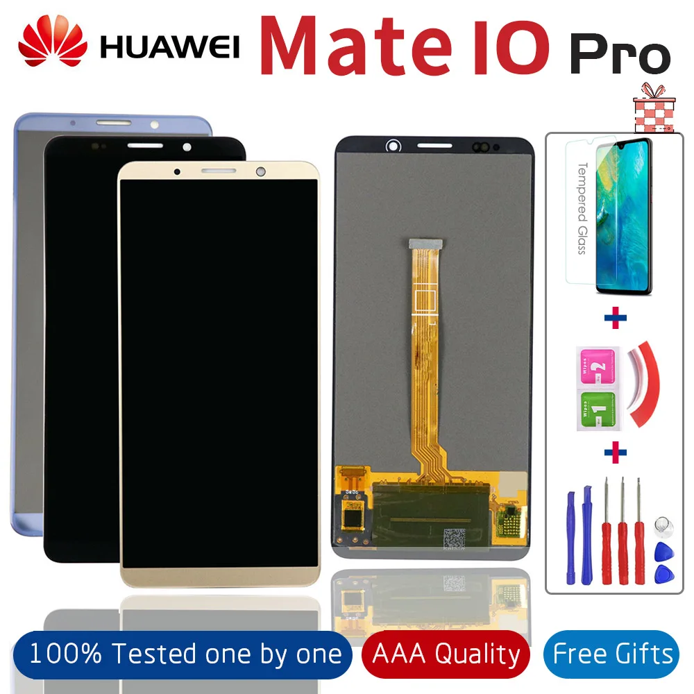 6 0 &quotЖК-дисплей для HUAWEI mate 10 Pro сенсорный экран дигитайзер с рамкой Замена pro