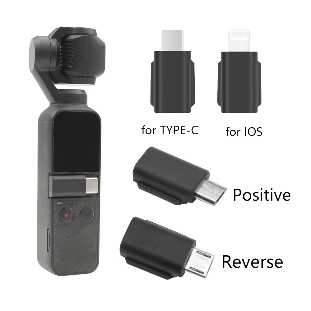 

for DJI Osmo Pocket Smartphone Adapter Phone Data Connector Micro USB TYPE-C IOS Interface Handheld Gimbal Camera Accessories