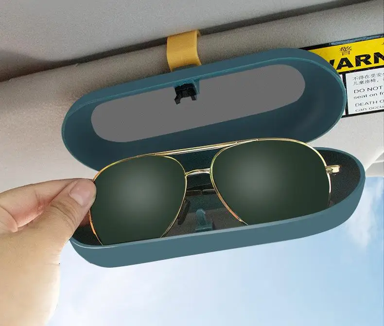 

New Car Glasses Case Sunglasses Storage Box 3 Colors Auto Interior Accessories Glasses Holder Sun Visor Box With Aromatherapy