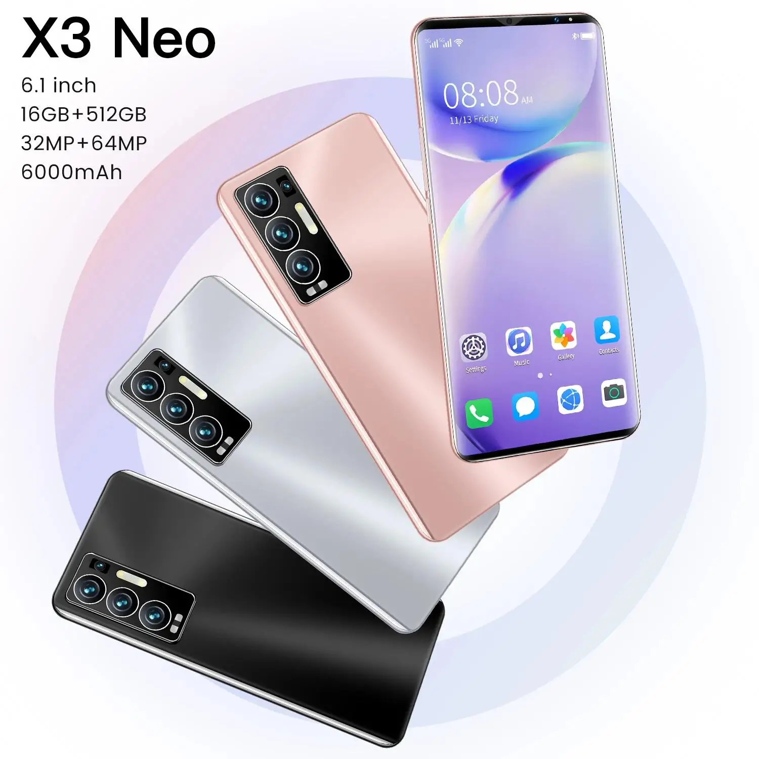 

Global Version Smartphone for OPPO Find X3 NEO 5G Full Screen 6.1 Inch 16GB+512GB Cellphone Huawei Xiaomi Samsung Mobile Phone