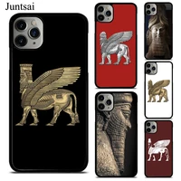 lamassu assyrian winged lion case for iphone 12 pro max 13 mini xr x xs max 11 pro max 5s 6s 8 7 plus se 2020 cover