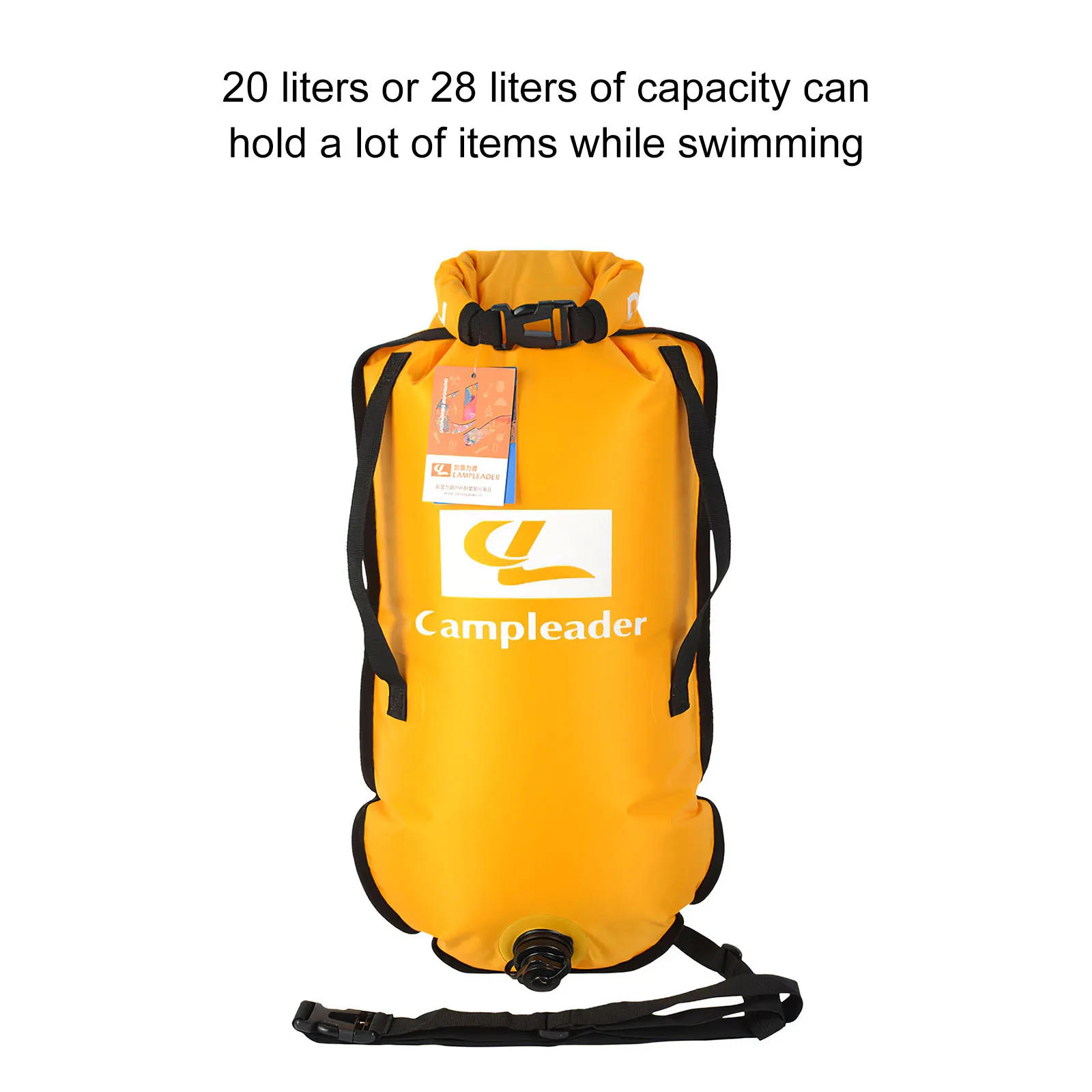 

Premium Swim Buoy Dry Bag High visibility safety swim buoy Swimming Tow Float and Watertight Dry Bag durable for Swimmer