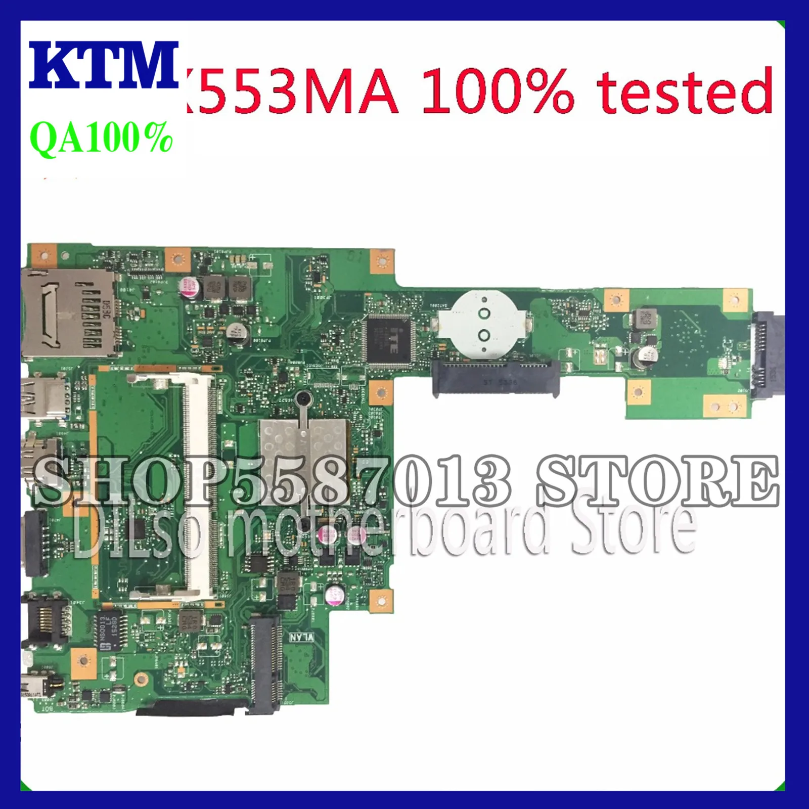 

KEFU X553MA For ASUS X553MA x503m f553ma f553m Laptop Motherboard X553MA Mainboard REV2.0 N2840U/N2830U work 100%