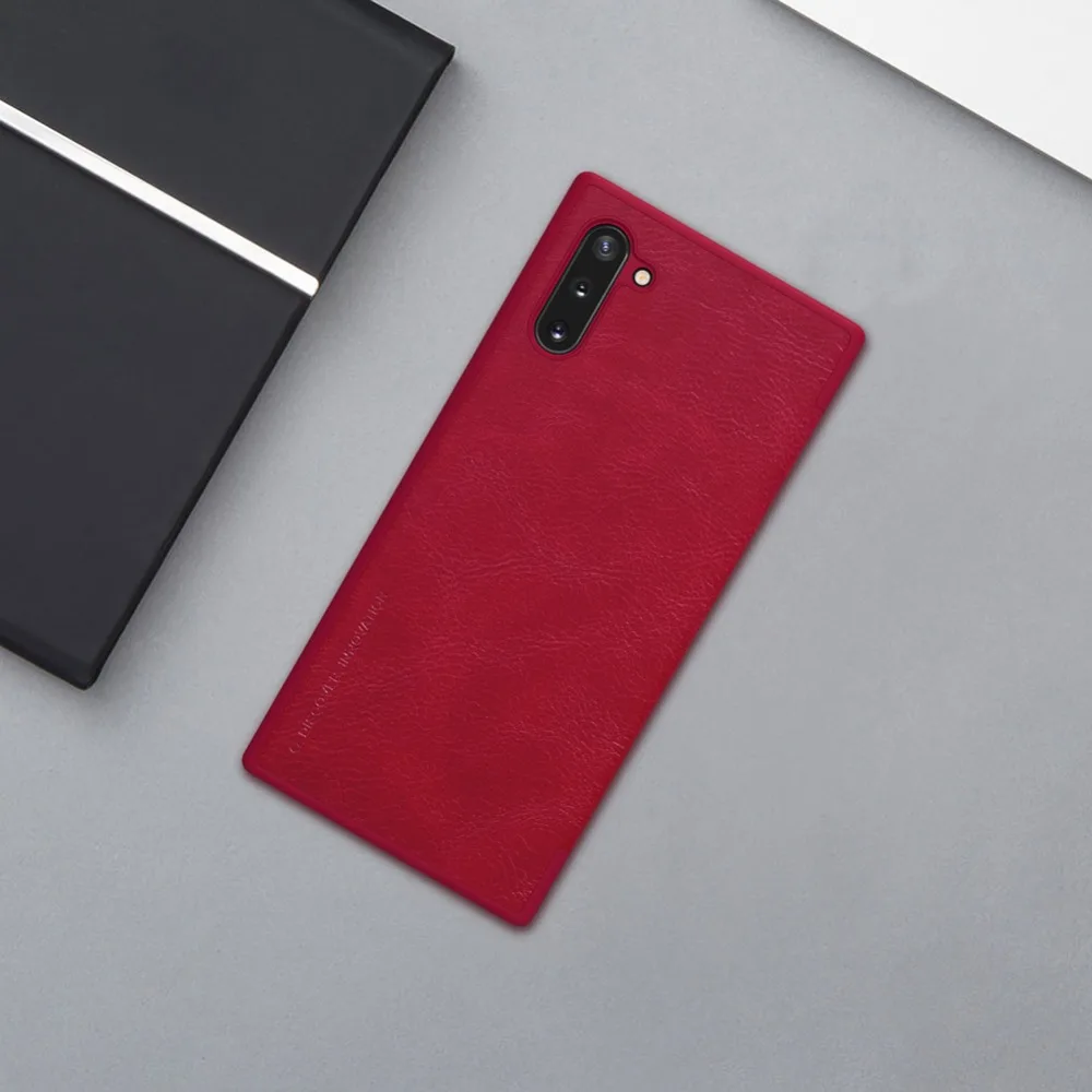 Флип-чехол для samsung Note 10 S8 S9 S10 Plus S10e Note 8 9 A8 Plus NILLKIN Qin кожаный чехол-накладка для samsung Galaxy Note 10