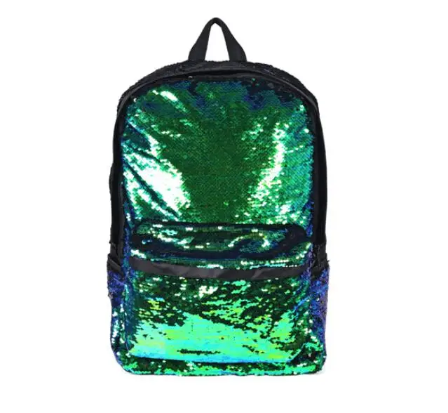 big capacity Sequins bling teenage backpack for girls travel Shoulder women bag Sequin Hit Color schoolbag Student Satchel