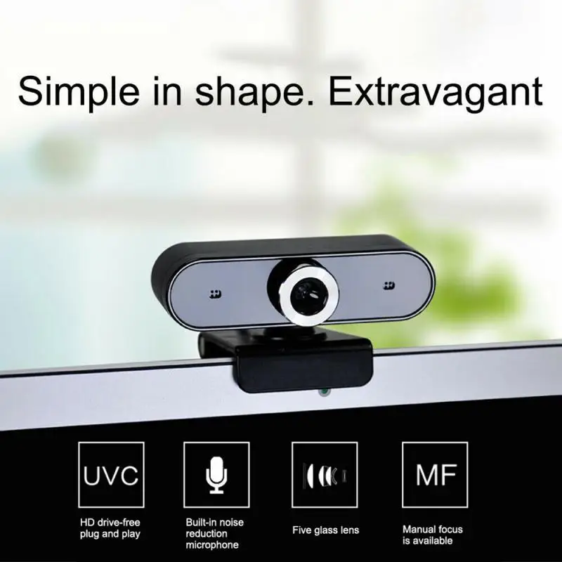 Веб камера Full HD с микрофоном USB 2 0 360 градусная вызовом микрофон для настольного ПК