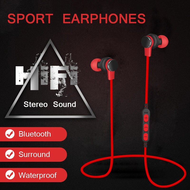 Smilyou Спорт Bluetooth Наушники музыке стерео беспроводные наушники для телефона