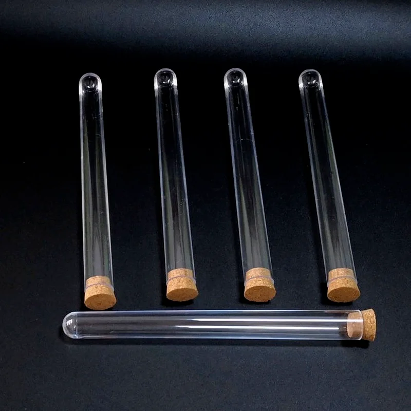 Пробирка пластиковая 15x150 мм с пробкой 30 шт./лот/набор|test tubes with cork|test tubeplastic test tube |