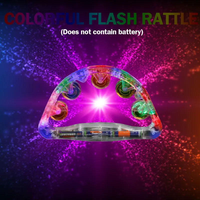 Забавный Креативный светодиодный мигающий бубен светильник вечерние детские