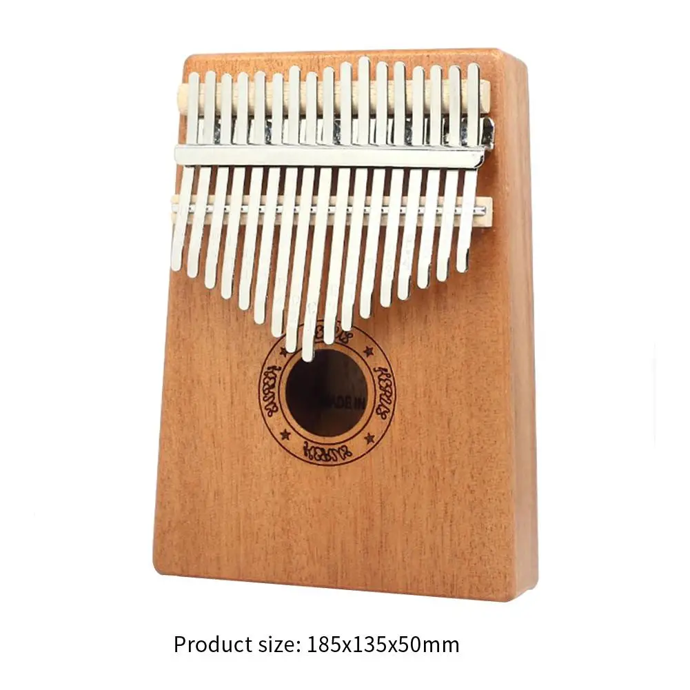

17 Keys Wood Mahogany Thumb Piano Kalimba Musical Instrument with Sticker Bag Durable Beginner Finger Piano Musical Tool