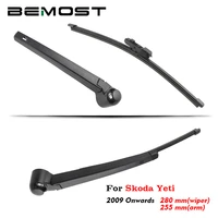 bemost auto car rear window windshield wiper blade arm soft natural rubber for skoda yeti 280mm hatchback year from 2009 to 2018