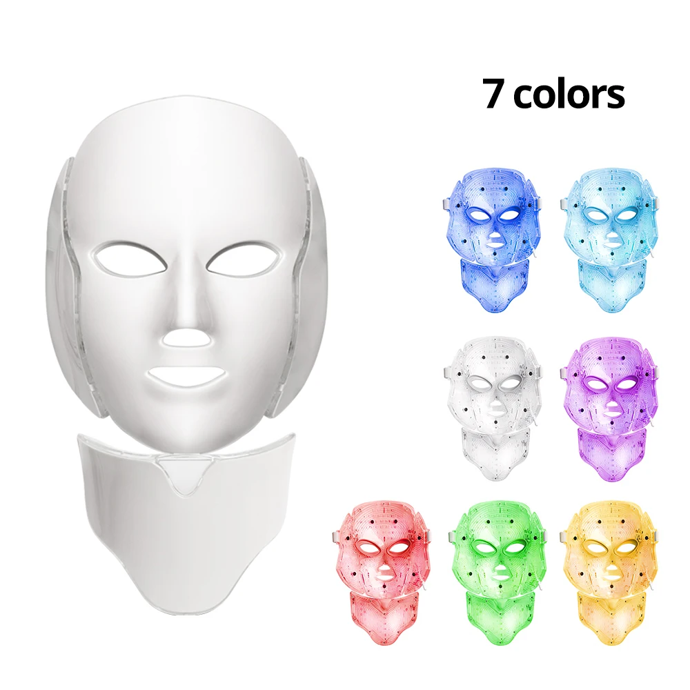 

7 Color LED Face Light Therapy Mask for Face Women Facial Spa Instrument Skin Care Tools Beauty Products Skin Tightening Device