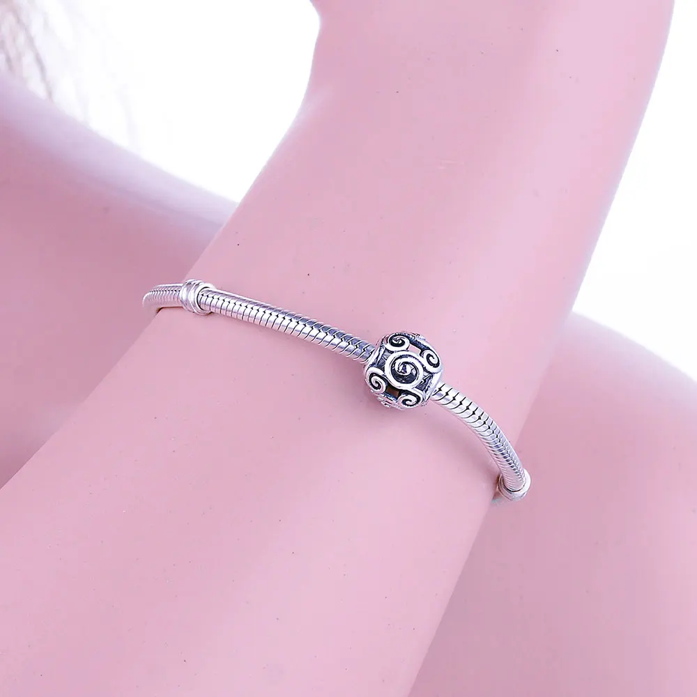 

Berloque Fashion 925 Sterling Silver Openwork Beads Charms Fit Original Brand Bracelets Jewelry Making