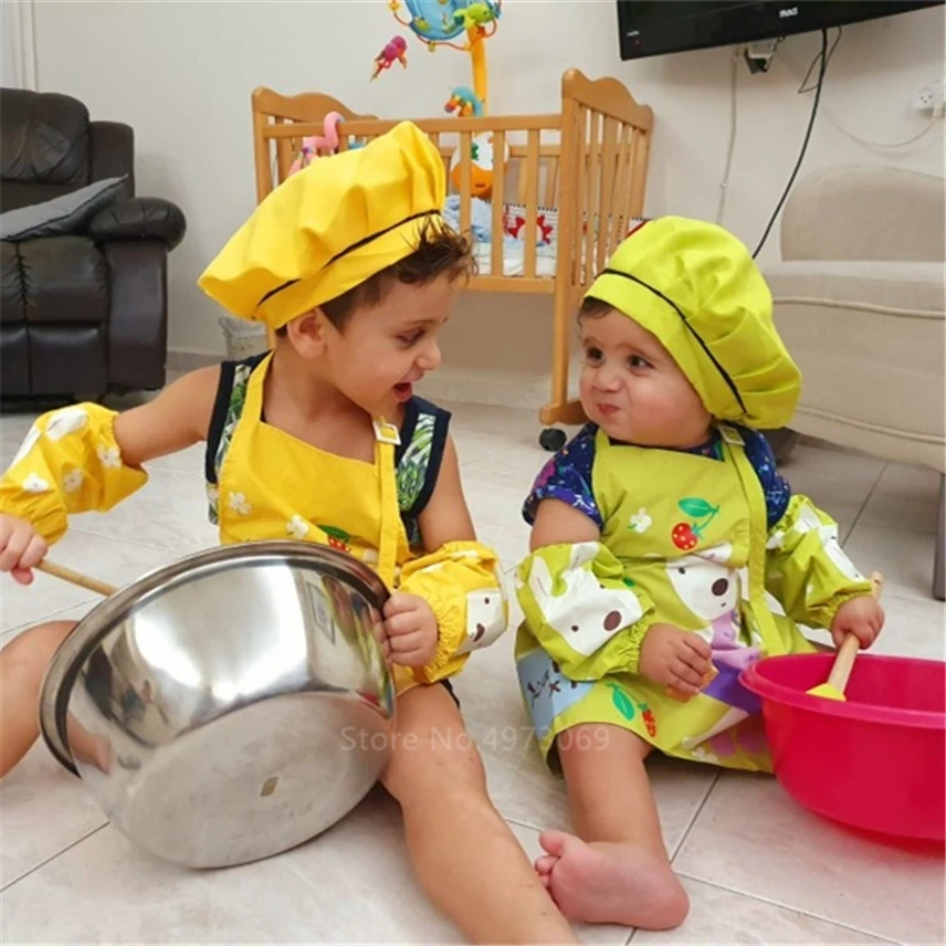 9 видов цветов Одежда для маленьких девочек форма повара фартук одежда выпечки