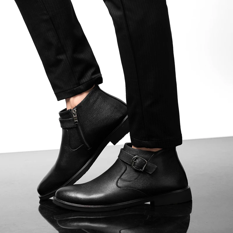 

Men Boots Men Shoes Dress Leather Boots Men Boots Winter Warm Formal Wedding Party Shoes Men Business Shoes