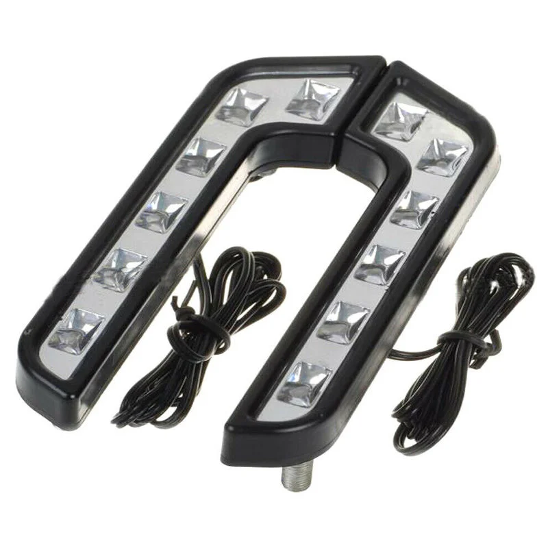 

L Shaped 12 V 6LED Super White Waterproof Driving Fog Light Lamp Daytime Running LED Work Spotlight Car Accessories Universal