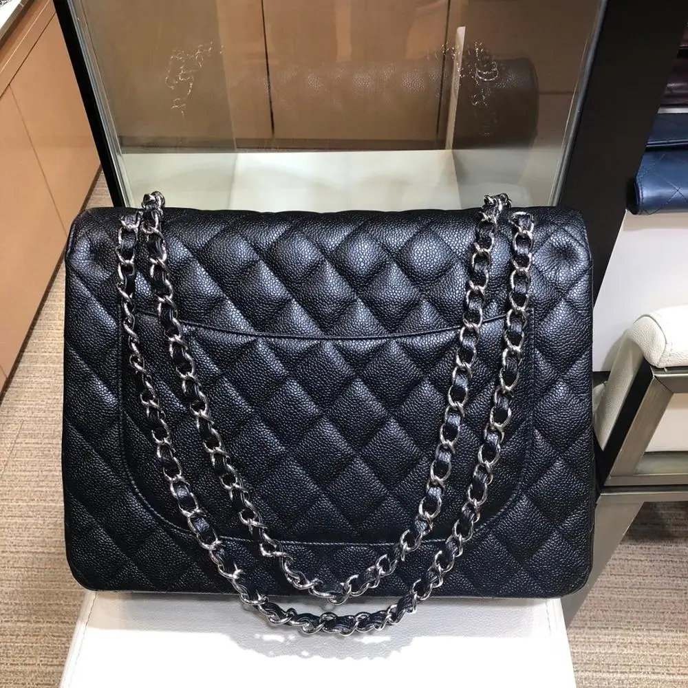 

luxury designer women Maxi flap diamond lattice shoulder bag handbag chain strap flap shoulder bag Europe brand top high quality