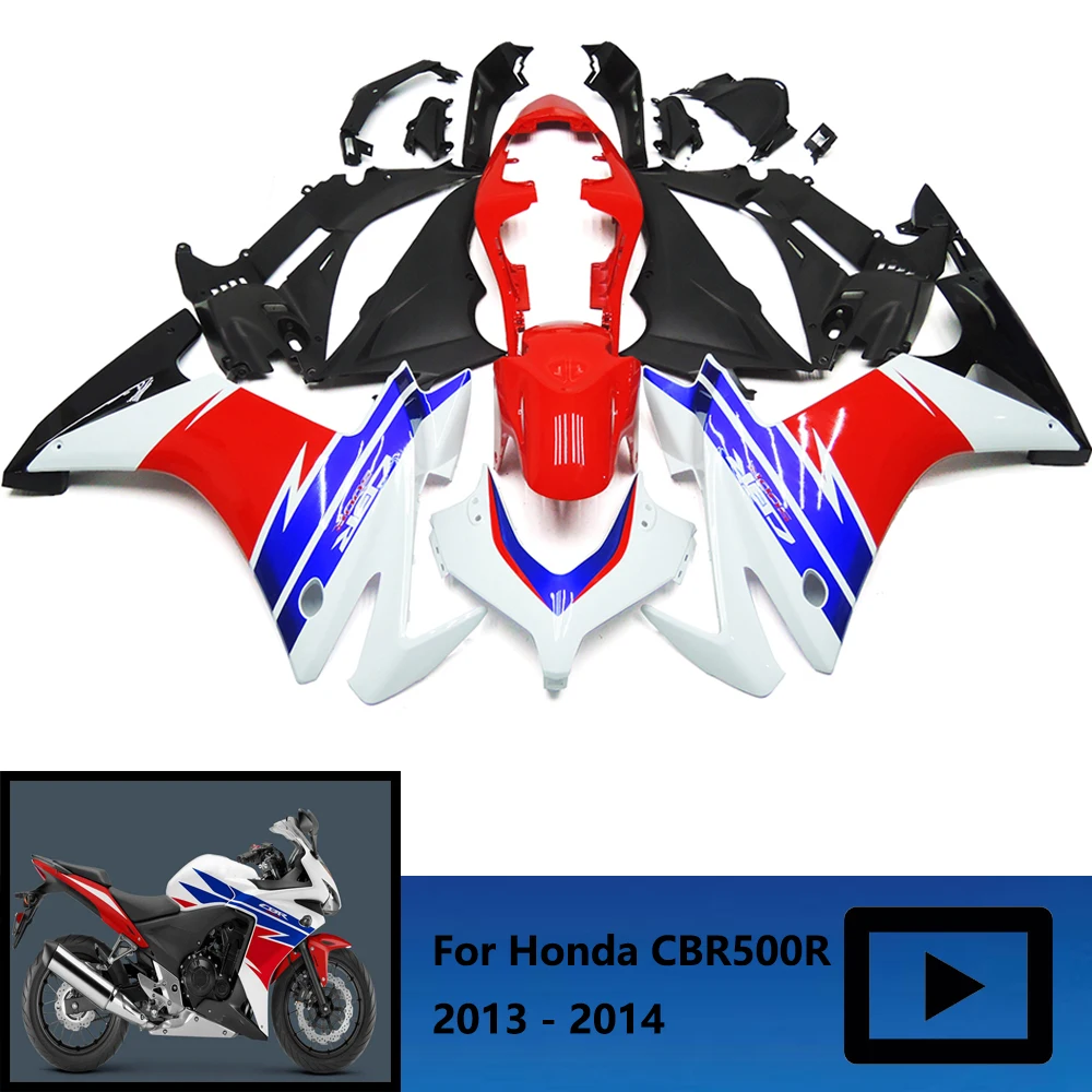 

For Honda CBR500RR CBR500 RR 2013-2014 Motorcycle ABS Injection Full Car Fairing Kit, CBR500 13-14 Body Protection Shell
