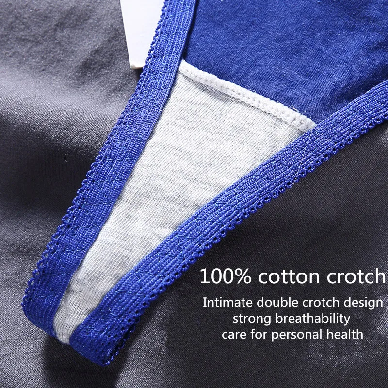 3 шт./лот женские хлопковые стринги трусики мягкое нижнее белье сексуальное